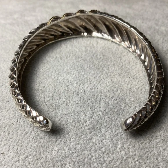 Andrea Candela 14k & 925 Sterling Silver Bangle Bracelet